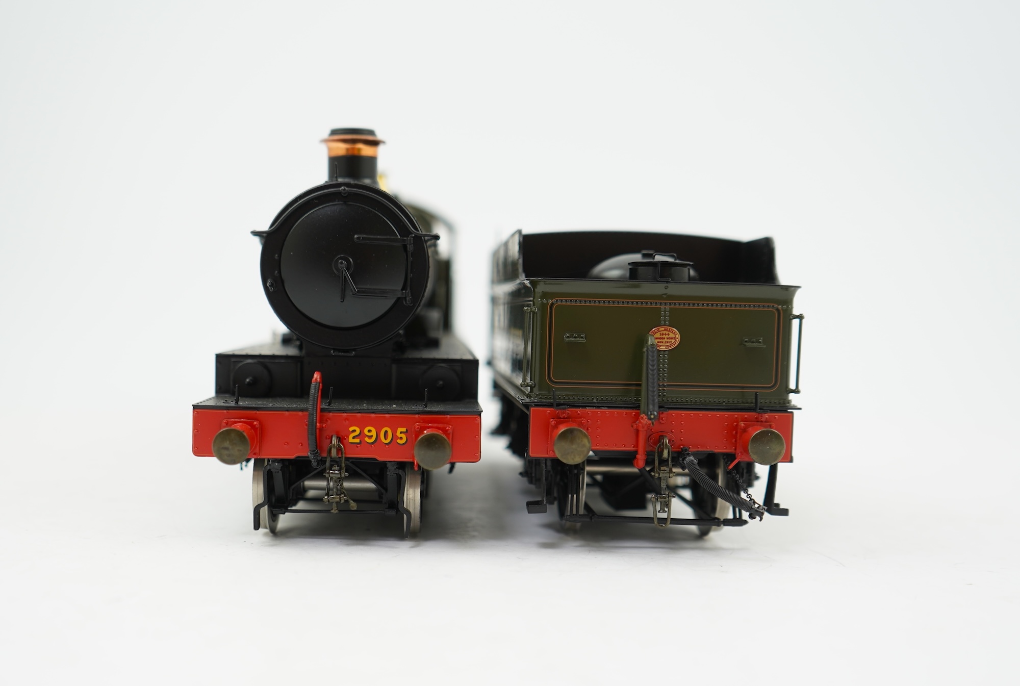 An 0 gauge Masterpiece Models model of GWR Saint Class, 2905, 4-6-0 tender locomotive, powered for two rail operation, with original box, accessories, instruction booklet and other paperwork.